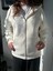 Regular Fit Metal Fermuarlı Kapşonlu Hırka Sweatshirt. Yumuşacık Garanti Şardonlu ve Nakışlı. 1