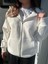 Regular Fit Metal Fermuarlı Kapşonlu Hırka Sweatshirt. Yumuşacık Garanti Şardonlu ve Nakışlı. 3