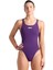 Swimsuit Tech Multi Solid Kadın Mor Yüzücü Mayosu 008054901 1