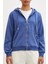 Fermuarlı Kapüşonlu Sweatshirt Mavi 2