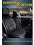 suzuki Swift Lüx Deri Oto Koltuk Kılıfı Ön Arka Takım Elit Serisi Siyah Beyaz 1