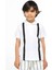 Beyaz Çizgi Desenli Polo T-Shirt 2