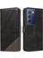 Elmas Dikiş ve Kart Yuvası Deri ile Vıvo Y200E 5g Için Flip Case (Yurt Dışından) 1