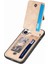 IPhone 16 Için Kılıf Standı Fermuar Manyetik Araç Montaj Crad Yuvası Cüzdan (Yurt Dışından) 3