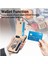 IPhone 16 Için Kılıf Standı Fermuar Manyetik Araç Montaj Crad Yuvası Cüzdan (Yurt Dışından) 5