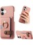 IPhone 16 Için Kılıf Halka Standı Kart Yuvaları Premium Dokulu Deri (Yurt Dışından) 1