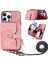 Iphone 16 Için Kılıf Pro Max Fermuar Kapatma 7 Kart Yuvaları Ayarlanabilir Kordon (Yurt Dışından) 1