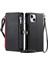 IPhone 14 Için Crossbody Durumda Artı Durumda Cüzdan 9 Kart Yuvaları Fermuar Faturaları (Yurt Dışından) 2