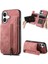 Iphone 16 Için Kılıf Katlanabilir Arka Kapak Standı Fonksiyonu Vintage Fermuar (Yurt Dışından) 1