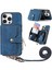 Iphone 16 Için Kılıf Pro Max Fermuar Kapatma 7 Kart Yuvaları Ayarlanabilir Kordon (Yurt Dışından) 1
