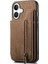 Iphone 16 Için Kılıf Katlanabilir Arka Kapak Standı Fonksiyonu Vintage Fermuar (Yurt Dışından) 5