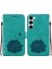 Samsung Galaxy S23 Kabartma Lotus Çiçek Kickstand Kickstand Için Flip Case (Yurt Dışından) 1