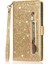 IPhone 14 Için Fermuar Cep Durumda Artı Pu Deri Kart Tutucu Glitter Vaka (Yurt Dışından) 5