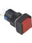 16MM Kırmızı Kalıcı Buton Ledli 5p (Kare) On-Off 10V-30V 1