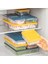 18 Parça Saklama Kabı , Mikrodalga Uyumlu Saklama Kabı 2X2400ML 4X1200ML 4X1170ML 8X600ML Sarı 4