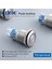 19MM Metal Ledli Buton Paslanmaz/çelik IP67 Kırmızı 10V-30V 1