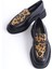 Kadın Leopar Detaylı Kalın Taban Deri Loafer Leopar/siyah - MCRGN7010 - Slpr 4