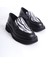 Mubiano Hakiki Deri Collection Kadın Zebra Detaylı Kalın Taban Loafer Zebra/Siyah - MCRGN7010 - SZBR 2