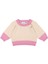 Pembe Kontrastlı Krem Triko Set 2
