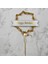 Pasta Üstü Metal Çubuklu Gold Boncuklu 21 cm 2