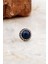 Lapis Lazuli Taşlı Mini Elişi Yuvarlak Gümüş Küpe 6994 2