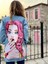 Jean Ceket, Pop-Art Desenli Kot Ceket, Desenli Denim Ceket 2