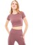 Yumuşak Dokulu, Esnek Yoga, Koşu, Spor ve Günlük Crop Top Mila 2