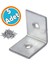 Köşe Bağlantı Aparatı Mobilya Eşya Dolap Yatak Duvara Sabitleme L Demiri Gönye 25X25X20 mm (5 Adet) 1