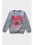 Bulldogs Baskılı 3 Iplik Şardonlu Gri Çocuk Sweatshirt 3