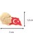 Atatürk Profilli Türk Bayrağı Yaka Rozeti 1 Paket 6lı 3