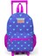 Kalp Baskılı Anaokul Çekçek Çantası - Kız Çocuk 4