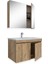 Tokyo 80 cm Mdf Banyo Dolabı Seti 2