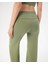 Yeşil Şortlu Yoga Pantolon Ince Dökümlü Yoga Pantolon 4