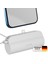 İphone Lightning Soketli Mini Powerbank 5000mah Type-c Dahili Kablolu Taşınabilir Şarj Cihazı Beyaz 1