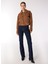 Yüksek Bel Straight Paça Straight Koyu Indigo Kadın Denim Pantolon F4WL-PNT0640 1