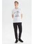 Baskılı Pamuk Standart Fit Bisiklet Yaka T Shirt Erkek T Shirt V35474T 1Bw 2