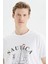 Baskılı Pamuk Standart Fit Bisiklet Yaka T Shirt Erkek T Shirt V35474T 1Bw 3