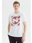 Pamuk Logo Baskılı Bisiklet Yaka Standart Fit T Shirt Erkek T Shirt V35409T 1Bw 1