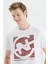Pamuk Logo Baskılı Bisiklet Yaka Standart Fit T Shirt Erkek T Shirt V35409T 1Bw 3