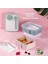 1183 Kendinden Kaşık Çatallı Sosluklu Bölmeli Beslenme Kabı - Taşınabilir Lunch Box Pembe 1