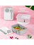 1183 Kendinden Kaşık Çatallı Sosluklu Bölmeli Beslenme Kabı - Taşınabilir Lunch Box Gri 1
