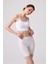 Kadın Beyaz Ultra-Rahat Seamless Yüksek Bel Uzun Paça Boxer 4