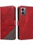 Elmas Dikiş ve Kart Yuvası ile Motorola Moto G14 4g Için Flip Case (Yurt Dışından) 1