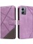 Elmas Dikiş ve Kart Yuvası ile Motorola Moto G14 4g Için Flip Case (Yurt Dışından) 1