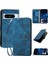 Google Pixel 8 Pro ve Kredi Kartı Yuvası Kabartmalı Kelebek Için Flip Case (Yurt Dışından) 1