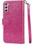 Samsung Galaxy S23 Glitter Cüzdan Kılıf Bilek Kayışı Için Fermuarlı Cebi Durumda (Yurt Dışından) 3