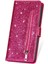 IPhone 13 Için Fermuar Cep Durumda Pro Max Pu Deri Glitter Cüzdan Kılıf (Yurt Dışından) 2