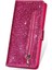 IPhone 11 Pro Için Fermuar Cep Durumda Kart Tutucu Glitter Cüzdan Kılıf Pu (Yurt Dışından) 4