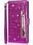 IPhone 13 Için Fermuar Cep Durumda Pro Max Pu Deri Glitter Cüzdan Kılıf (Yurt Dışından) 2