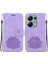 Xiaomi Redmi Not 13 Için Flip Case Pro 4g Kickstand Kabartma Lotus Çiçek (Yurt Dışından) 1